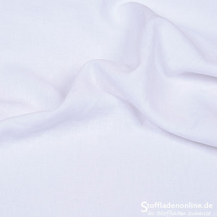 Remnant piece 90cm | Bio enzyme washed linen fabric white - Hilco