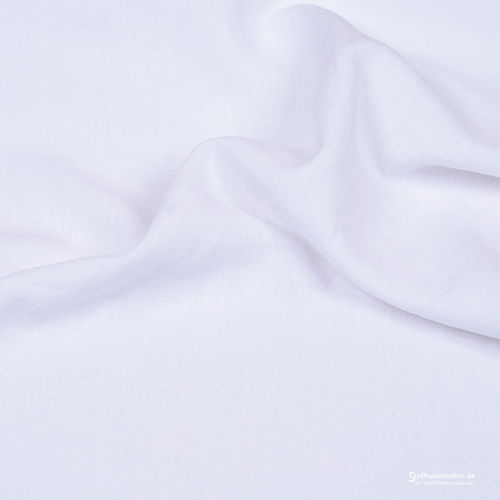 Remnant piece 90cm | Bio enzyme washed linen fabric white - Hilco