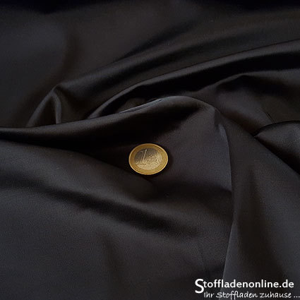 Reststück 50cm | Stretch Satinstoff Dunkelblau - Toptex