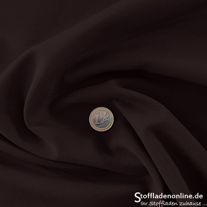 Heavy jersey fabric dark brown | Remnant piece 156cm