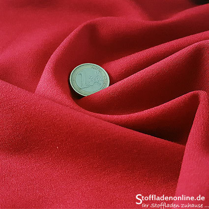 Remnant piece 94cm | Heavy jersey fabric red
