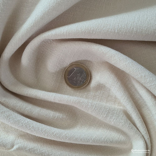 Remnant piece 151cm | Stretch linen fabric ecru