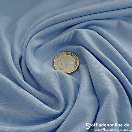 Reststück 155cm | Bambus Jersey Hellblau - Toptex