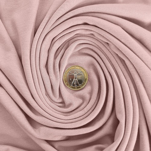 Bamboo jersey fabric soft rose - Toptex