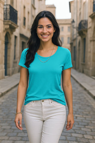 Bambus Jersey Aquablau - Toptex