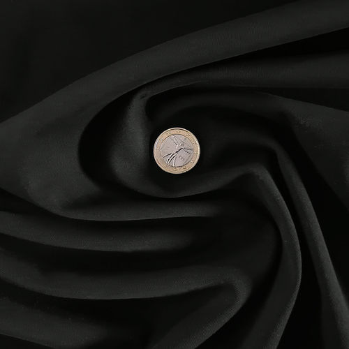 Stretch Tencel Twill Schwarz - Hilco