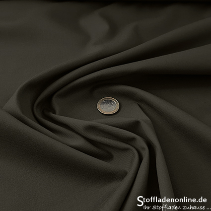 Stretch tencel twill fabric olive green - Toptex