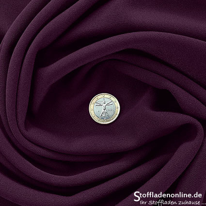 Remnant pc. 140cm | Stretch gabardine fabric burgundy red