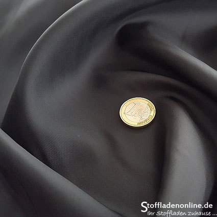 Reststück 57cm | Cupro Futterstoff Dunkelgrau