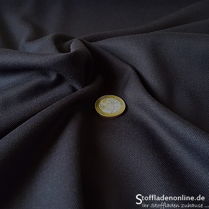 Reststück 53cm | Stretch Bambus Gabardine Dunkelblau