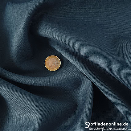 Reststück 34cm | Woll Gabardine Graublau