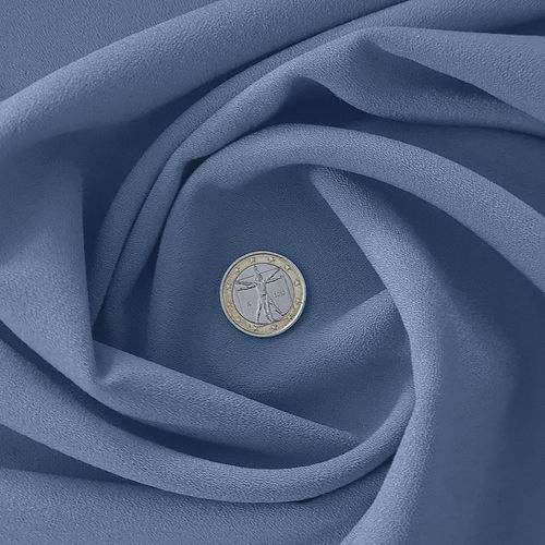 Stretch Kreppstoff Rauchblau - Toptex