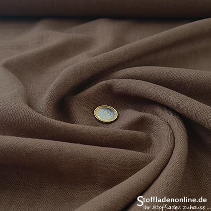 Viscose linen bio enzyme washed mocha