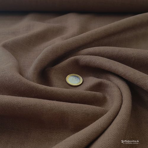 Viscose linen bio enzyme washed mocha