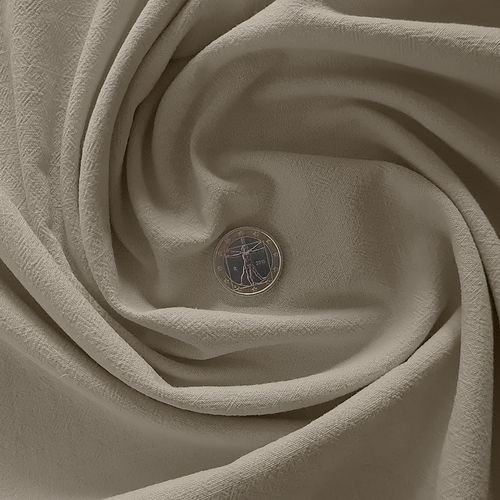 Struktur-Baumwolle Gewebt Beige "Franky" Hilco