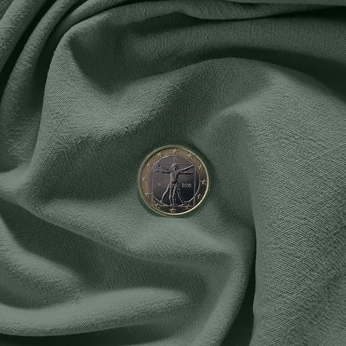 Struktur-Baumwolle Gewebt Seegrün "Franky" Hilco