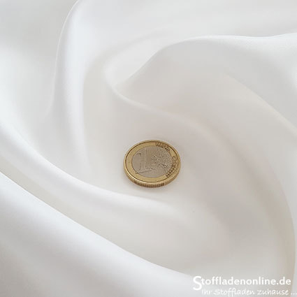 Reststück 170cm | Stretch Cupro Futterstoff Weiß