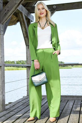 Feine Lyocell Twill Stoff "Klio" Grün - Hilco