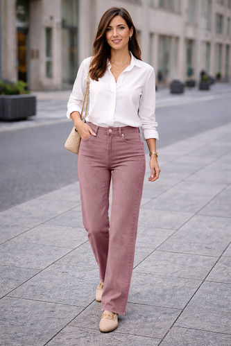 Stretch Jeansstoff "Summer Denim" Altrosa - Hilco