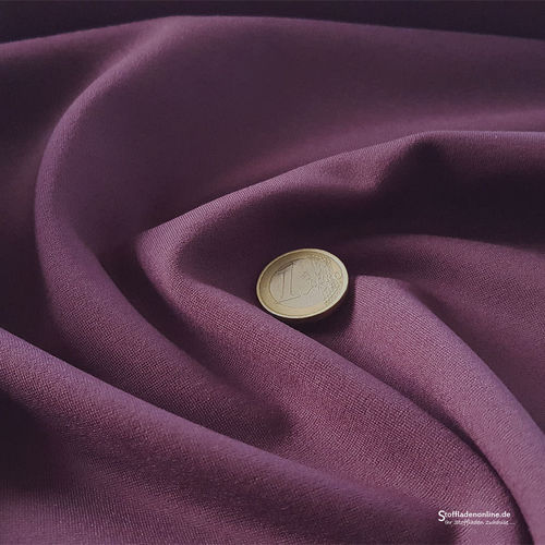 Remnant piece 150cm | Heavy jersey fabric eggplant