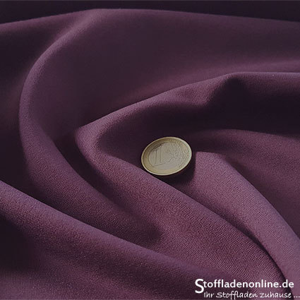 Remnant piece 150cm | Heavy jersey fabric eggplant
