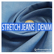Stretch Jeans Stoffe | Elastische Denimstoffe