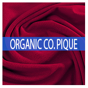 Organic cotton pique fabrics | Sustainable single pique fabrics