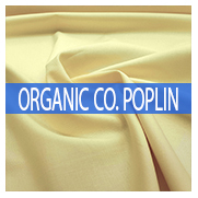 Organic cotton poplin fabrics | Sustainable poplin fabrics online