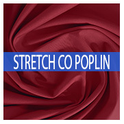 Stretch cotton poplin fabrics | Elastic poplin fabrics shop